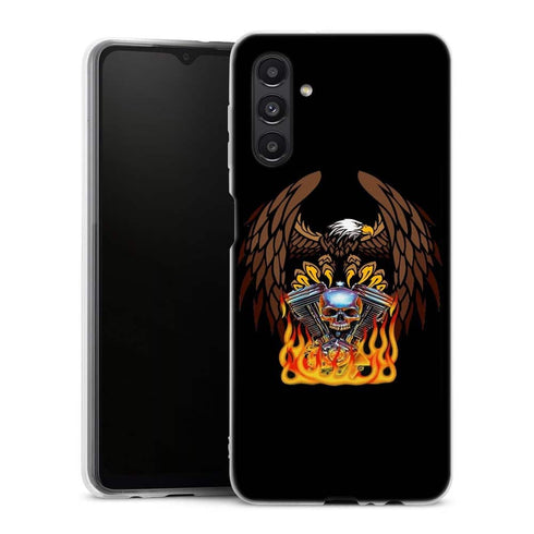 Coque Samsung Galaxy A04S Harley Davidson Skull engine